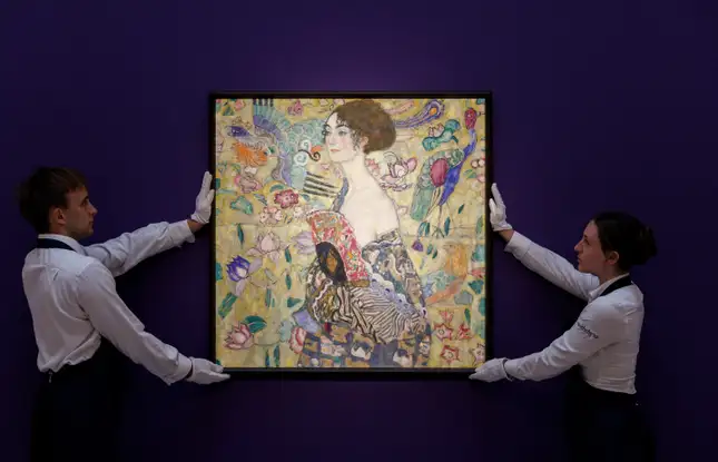 "Lady with a Fan" by Gustav Klimt: A Record-Breaking Masterpiece